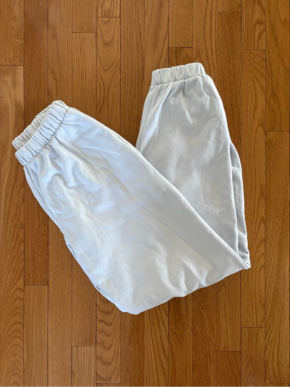 Brandy Melville Light Gray Elastic Waist Joggers